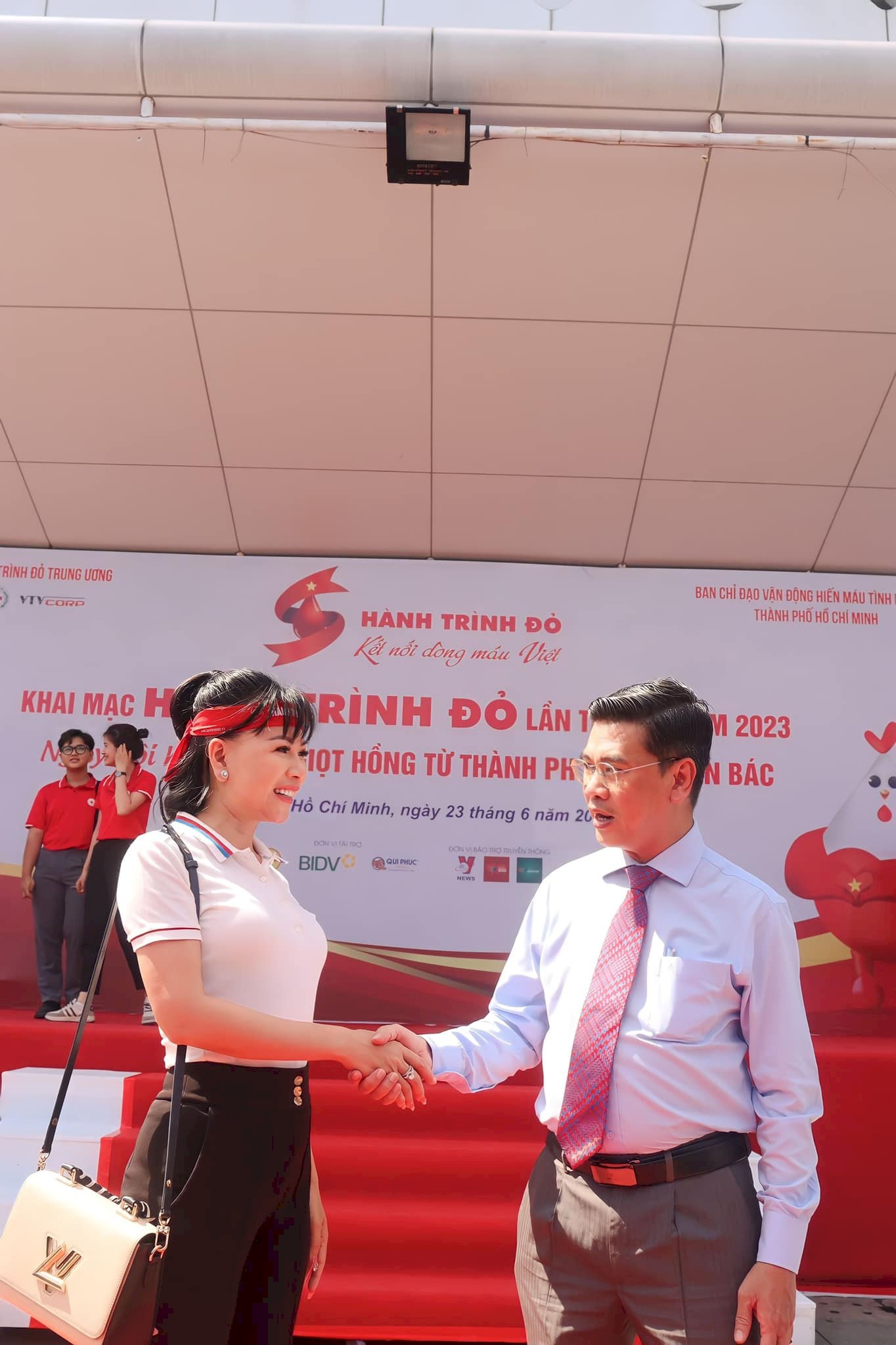 Chủ tịch Hội chữ Thập đỏ Võ Thu Sương với vai trò Đại sứ hành trình đỏ 2023 phong trào hiến máu tình nguyện