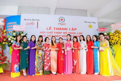 Bà Võ Thu Sương giữ cương vị chủ tịch Hội chữ thập đỏ Phúc Lộc