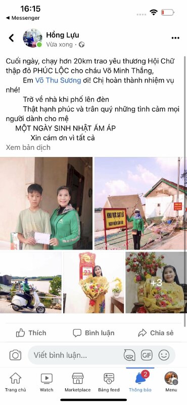 Học bổng nuôi bé Võ Minh Thắng, Võ Trung Quân 14,5 triệu đồng từ Hội chữ thập đỏ Phúc Lộc 